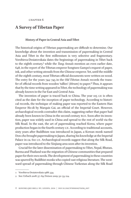 A Survey of Tibetan Paper