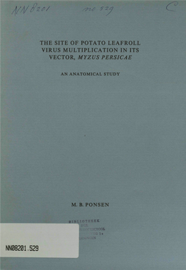 V ?H&lt;3 the Site of Potato Leafroll Virus Multiplication in Its Vector, Myzus