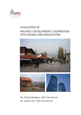 Evaluation of Finland's Development Cooperation