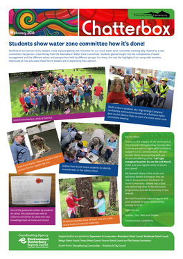 Students Show Water Zone Committee How It's Done!