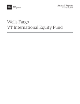 Wells Fargo VT International Equity Fund