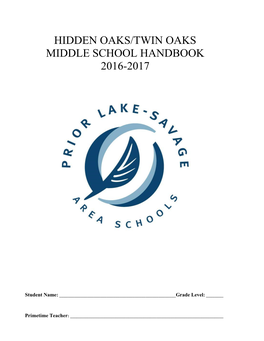 Middle School Handbook 2016-2017