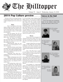 2018 Pop Culture Preview by Steve Lang