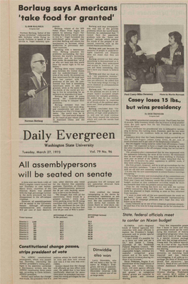 Daily Evergreen Cent of Orton-Rogers (Where Casey Lives), 64 Per Cent of Streit-Perham and 51Per Cent of the Stephenson Complex