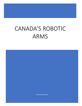 Canada's Robotic Arms