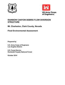 RAINBOW CANYON DEBRIS FLOW DIVERSION STRUCTURE Mt