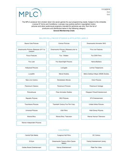 06 MPLC US Producer List by Product