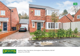 Hawthorn Way, Kings Norton, Birmingham, West Midlands, B38 9AT Asking Price £370,000