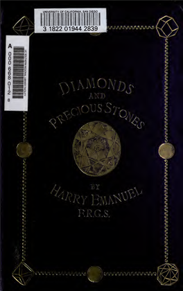 Diamonds and Precious Stones: Their History, Value, and Distinguishing