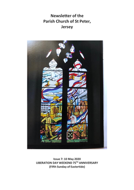 Newsletter of the Parish Church of St Peter, Jersey