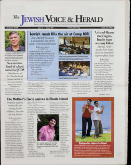 Jewish Ruach Fills the Air at Camp JORI