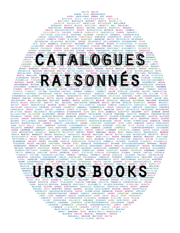 Catalogues Raisonnés Ursus Books