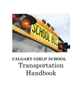 Transportation Handbook