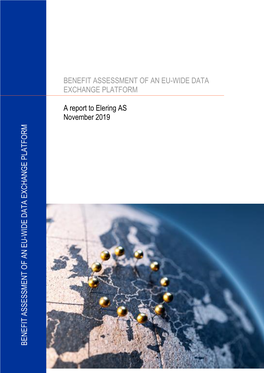 Pöyry Report on Benefit Assessment of an EU-Wide Data Exchange Platform, 2019