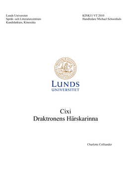 Cixi Draktronens Härskarinna