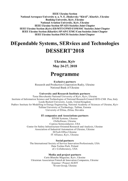 DESSERT'2018 Programme