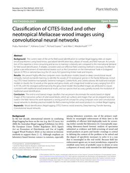 Classification of CITES-Listed and Other Neotropical Meliaceae Wood Images Using Convolutional Neural Networks