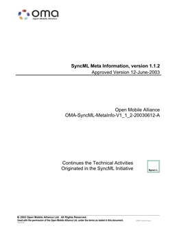 OMA-Syncml-Metainfo-V1 1 2-20030612-A.Pdf