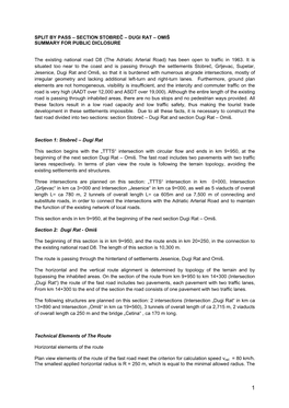Split by Pass – Section Stobreč – Dugi Rat – Omiš Summary for Public Diclosure