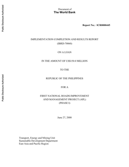 World Bank Document