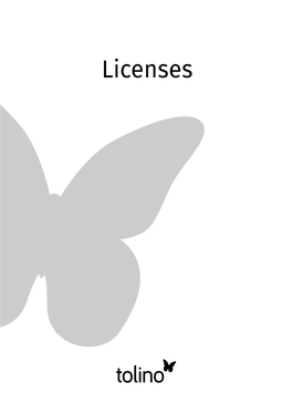 Tolino Software Licence Document (PDF)