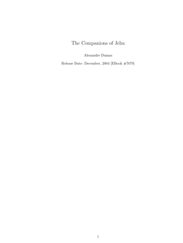 The Companions of Jehu