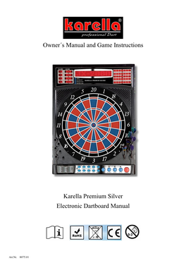 Owner´S Manual and Game Instructions Karella Premium Silver