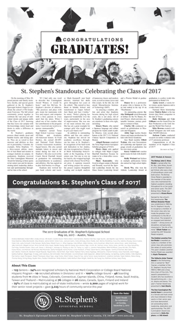 Congratulations to the St. Andrew's Episcopal School