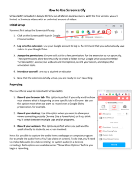 How to Use Screencastify