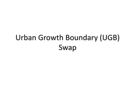 Urban Growth Boundary (UGB)