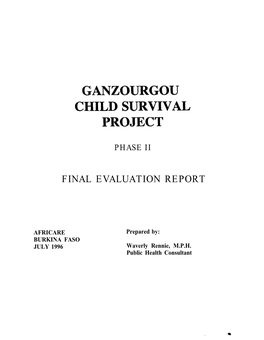 Ganzourgou Child Survival Project