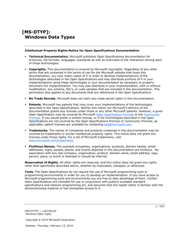 MS-DTYP]: Windows Data Types