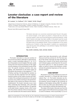 Levator Claviculae: a Case Report and Review of the Literature