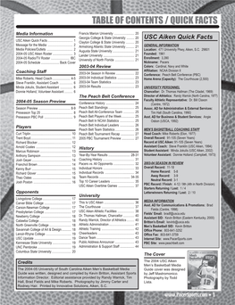 2004-05 MBB Media Guide