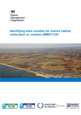 Identifying Sites Suitable for Marine Habitat Restoration Or Creation (MMO1135)