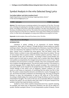 Symbol Analysis in the Who Selected Song Lyrics