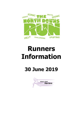 Runners Information