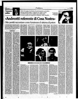 «Andreotti Referente Di Cosa Nostra» Qttq Pentiti Rai&Onfam