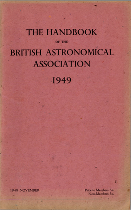 1949 Handbook of the British Astronomical Association