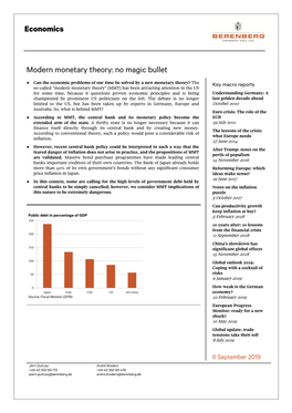 Economics Modern Monetary Theory