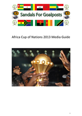 Africa Cup of Nations 2013 Media Guide