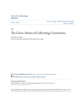 The Grove: Stories of Cultivating Connections Mitchell A