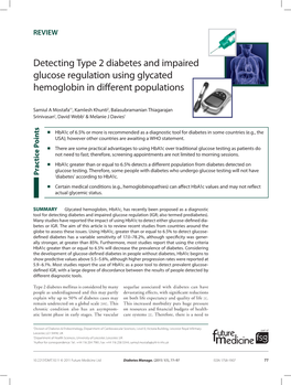 Detecting Type 2 Diabetes and Impaired Glucose Regulation Using Glycated Hemoglobin in Different Populations