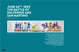 JUNE 24TH, 1859 the BATTLE of SOLFERINO and SAN MARTINO Piero Bartoloni and Rocco Cassandri Rome, Italy