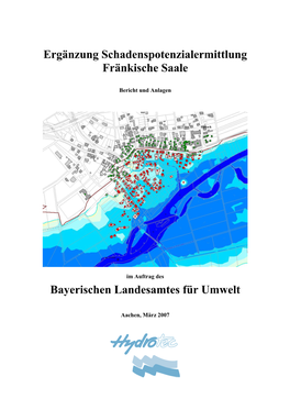 Ergänzung Schadenspotenzialermittlung Fränkische Saale