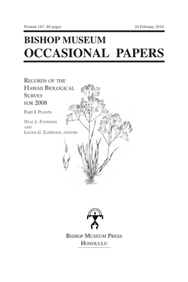 Occasional Papers