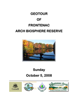 GEOTOUR of FRONTENAC ARCH BIOSPHERE RESERVE Sunday
