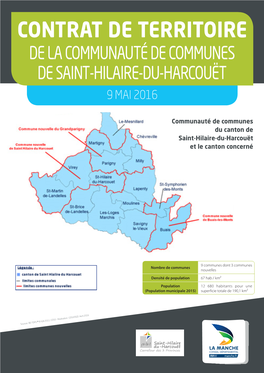 Contrat De Territoire De La Communauté De Communes De Saint-Hilaire-Du-Harcouët 9 Mai 2016