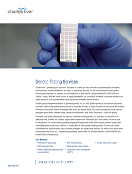 Genetic Testing Services