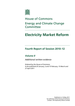 Electricity Market Reform